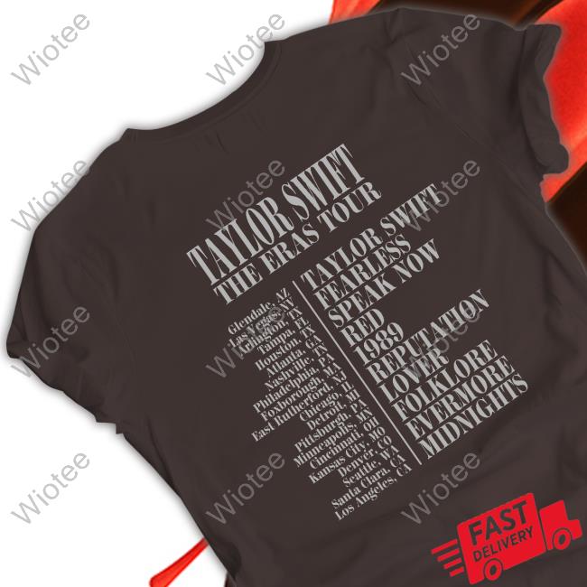 Taylor Swift The Eras Tour Black Shirt Taylor Swift The Eras Tour Black Shirt