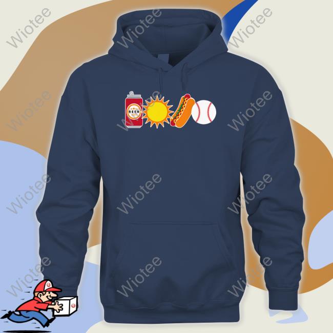 Official The Chicago Version Beer Sun Hotdog Ball T Shirt Official The Chicago Version Beer Sun Hotdog Ball T Shirt
