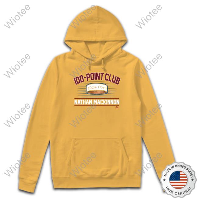 Breakingt Merch Nathan Mackinnon 100-Point Club Shirts Breakingt Merch Nathan Mackinnon 100-Point Club Shirts