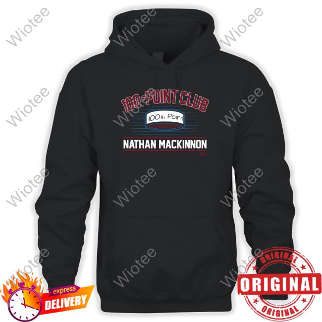 Breakingt Merch Nathan Mackinnon 100-Point Club Shirts Breakingt Merch Nathan Mackinnon 100-Point Club Shirts